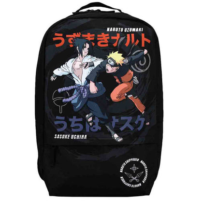 NARUTO AND SASUKE PRINT LAPTOP BACKPACK