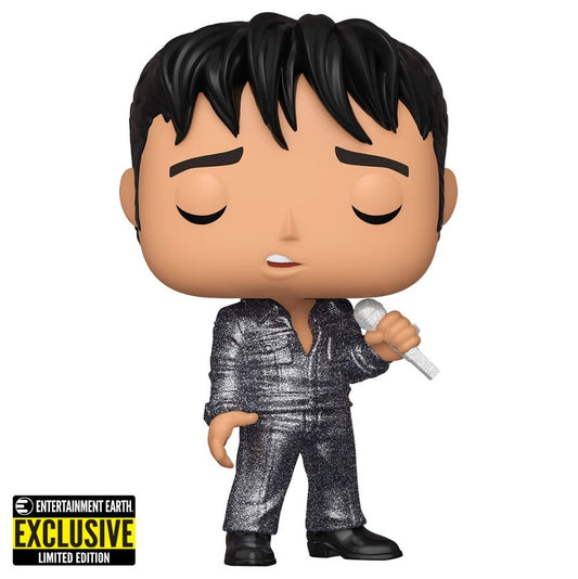 Elvis Presley 1968 Comeback Special Diamond Glitter Pop! Vinyl Figure - Entertainment Earth Exclusive