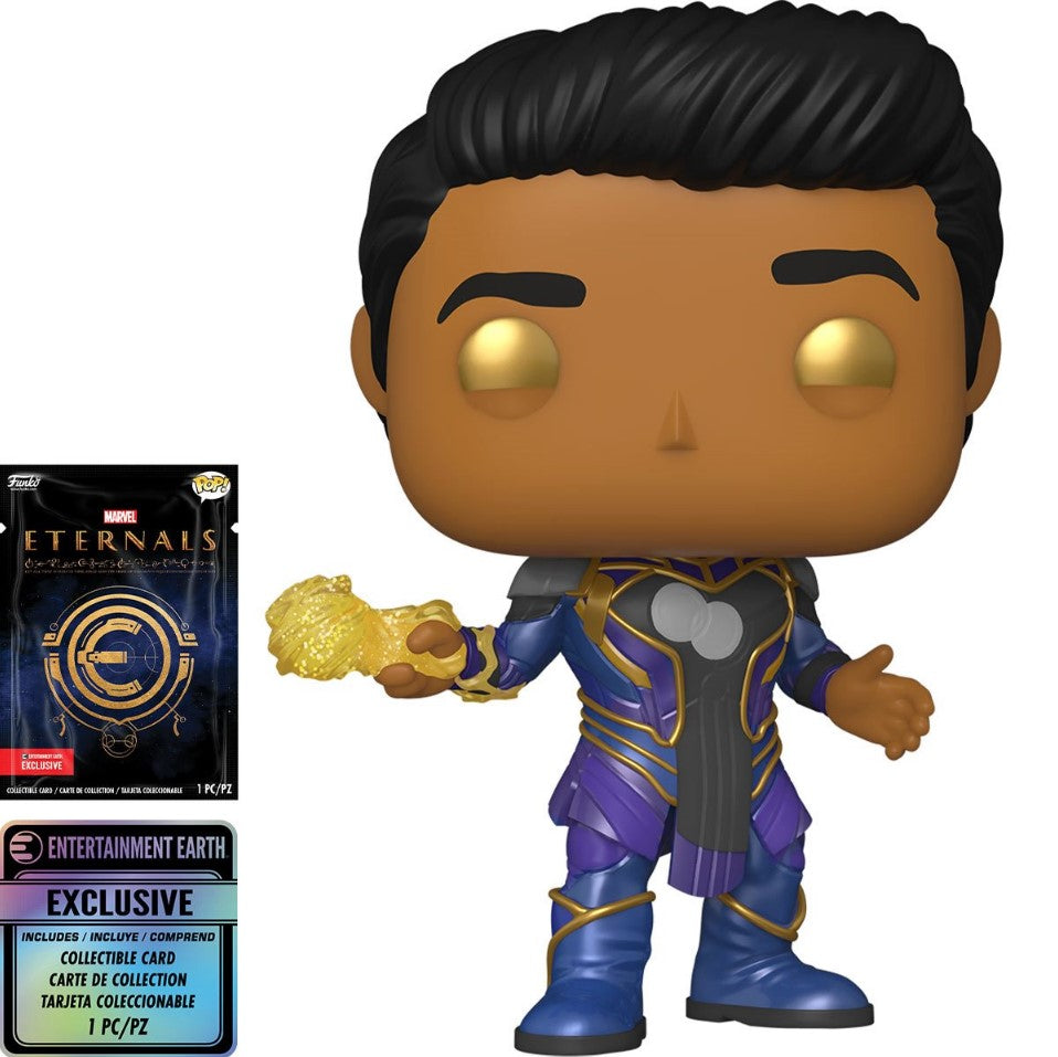 Eternals Kingo Pop! Vinyl Figure with Collectible Card - Entertainment Earth Exclusive