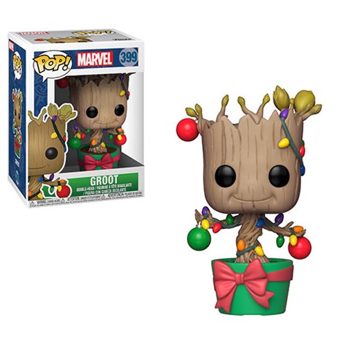 Marvel Holiday Groot with Lights Pop! Vinyl Figure