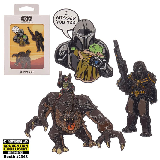 Star Wars: The Book of Boba Fett I Missed You Too Pins 3-Pack - Convention Exclusive