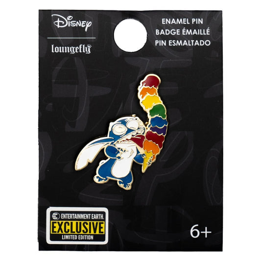 Lilo & Stitch Rainbow Ice Cream Stitch Enamel Pin - Entertainment Earth Exclusive