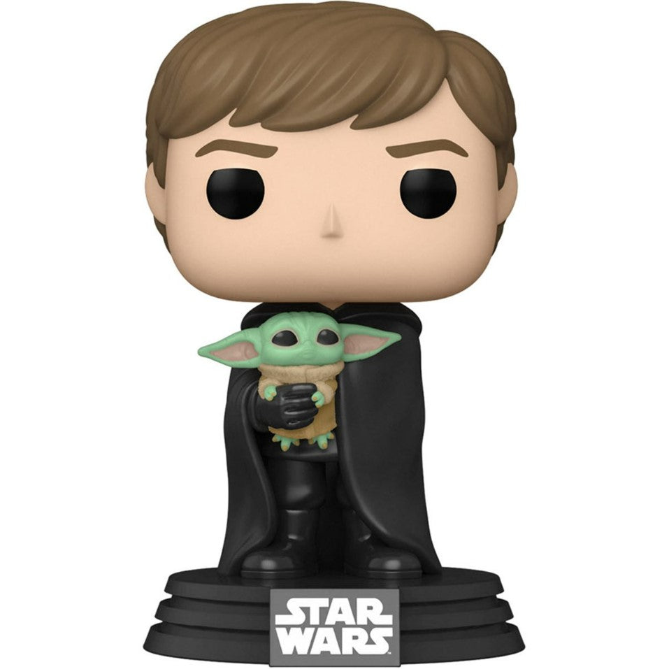 Star Wars: The Mandalorian Luke with Child Pop! Vinyl Figure