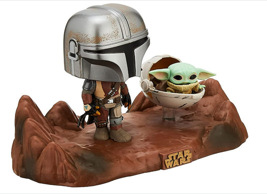 Funko Pop! Moment Star Wars: The Mandalorian - Mandalorian and The Child Vinyl Bobblehead