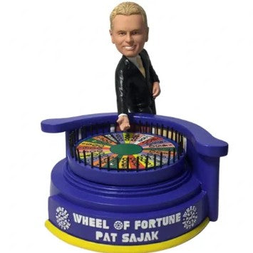 PAT SAJAK AND VANNA WHITE WHEEL OF FORTUNE BOBBLEHEAD