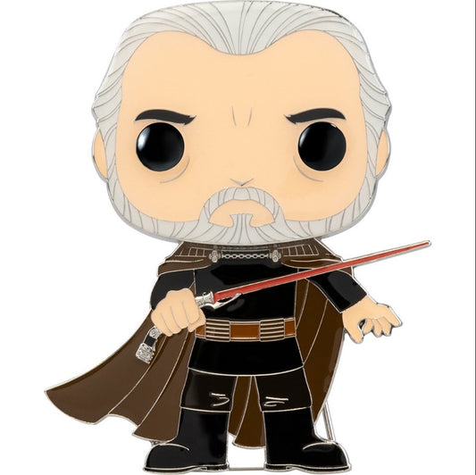 Star Wars Count Dooku Large Enamel Pop! Pin