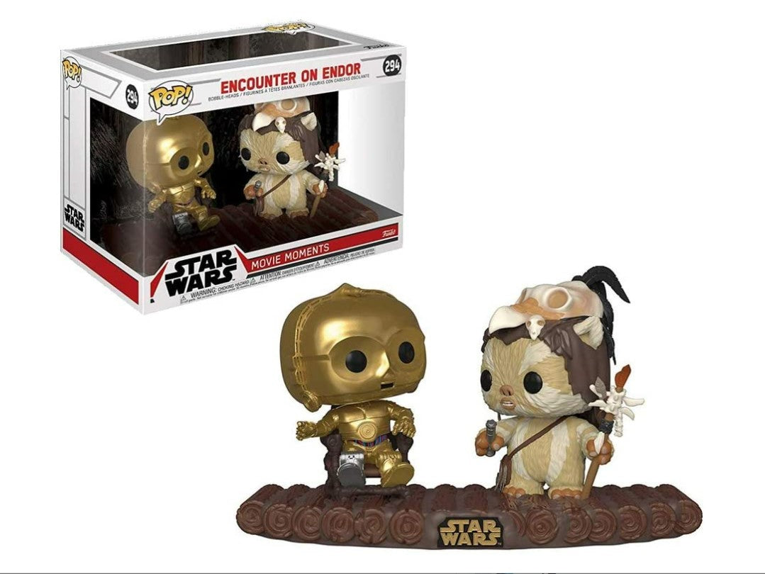 Star Wars Encounter On Endor Funko Pop #294 Movie Moments Bobble-Heads C-3PO New