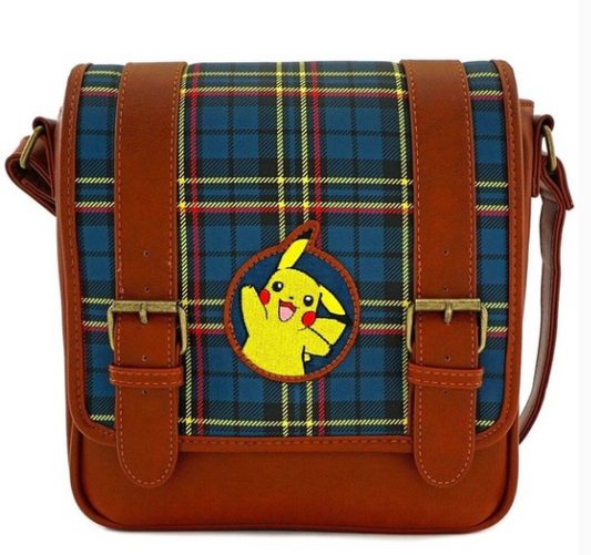 Loungefly Pokemon Pikachu Plaid Crossbody Bag